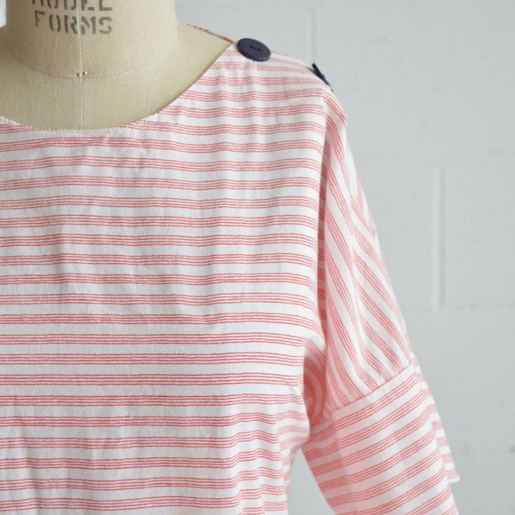 vintage red & white striped maxi dress - Picture 5 of 8